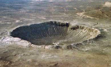 inslagkrater van een meteoriet, Arizona